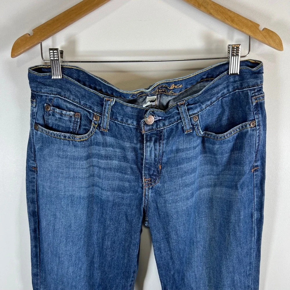 Abercrombie &‎ Fitch Womens Bootcut Jeans Size 8S Medium Wash Blue Denim Cotton